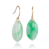 Jade Leaf Drop Earrings
