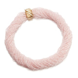 Rose Quartz 20-Strand Twist Necklace