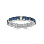 Zydo Color Stretch Eternity Ring with Blue Sapphires - Size 4
