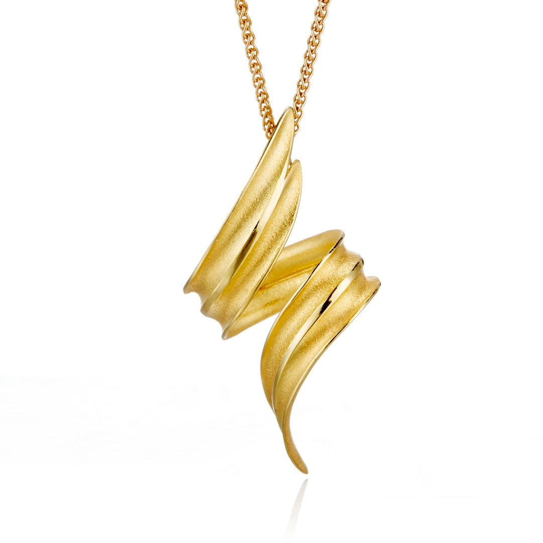 Timo Krapf Ribbon Twirl Pendant Necklace