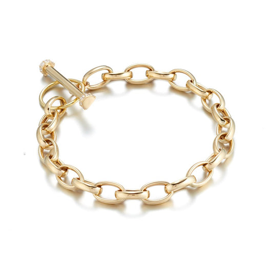 Diamond Toggle Link Bracelet