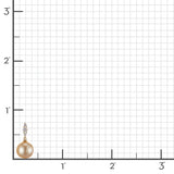 Orion Earrings in Golden South Sea Pearls & Diamonds