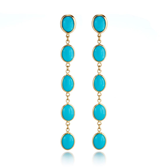 Gump's Signature Dangle Earrings in Turquoise