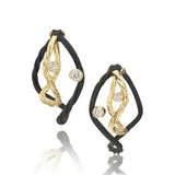 Clover Diamond Double Hoop Earrings