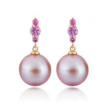Gump's Signature Orion Earrings in Pink Pearls & Pink Sapphires