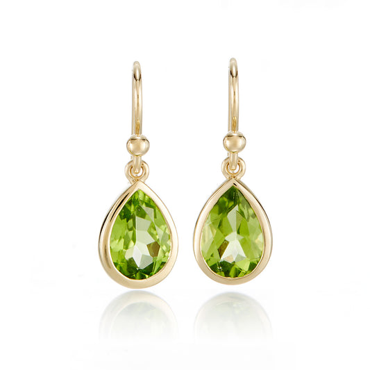 Gump's Signature Teardrop Earrings in Peridot