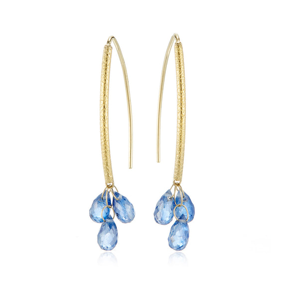 Barbara Heinrich Kyanite Navette Earrings