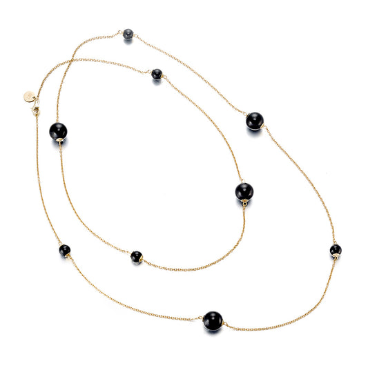 Gump's Signature Station Necklace in Black Jadeite