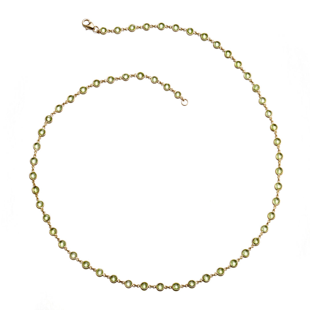 Peridot Bezel-Set Necklace