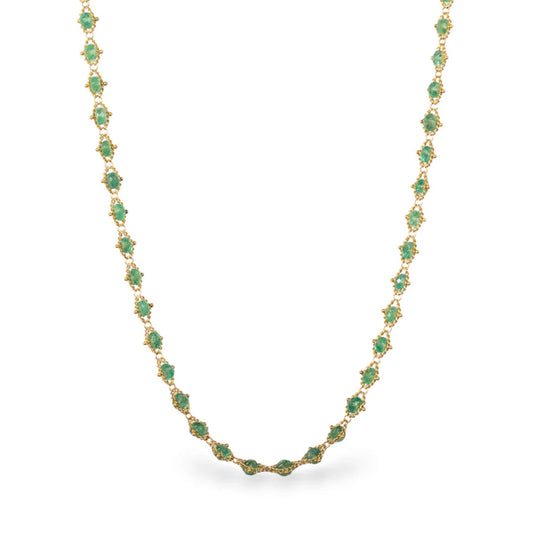 Amáli Emerald Woven Necklace