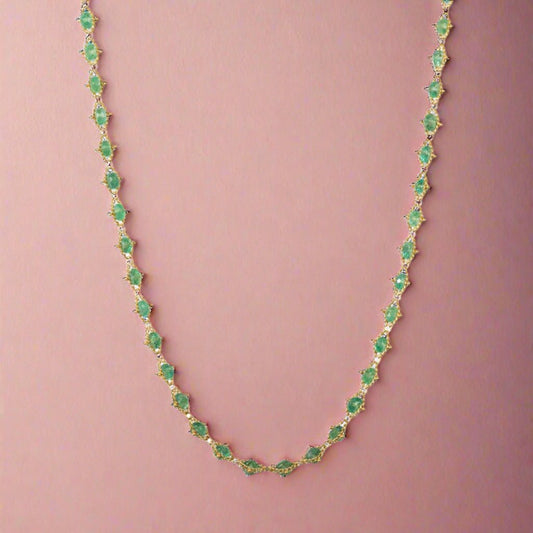 Emerald Woven Necklace