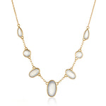 Kothari Chalcedony Ellipse Necklace