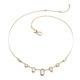 Chalcedony Ellipse Necklace