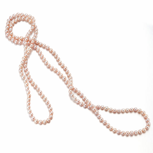 Gump's Signature 5mm Pink Pearl Rope Necklace