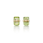 Melissa Joy Manning Bezel-Wrapped Peridot Stud Earrings
