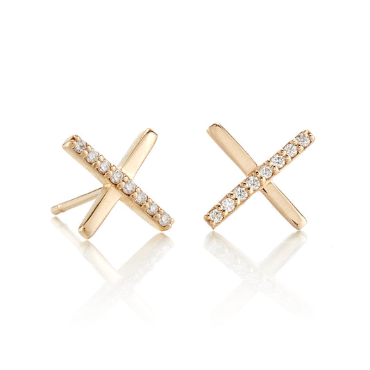 Melissa Joy Manning 'X Marks the Spot' Diamond Earrings