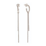 Elegance Diamond Drop Line Earrings