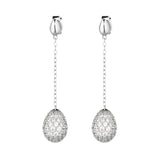 Zircon Egg Drop Earrings