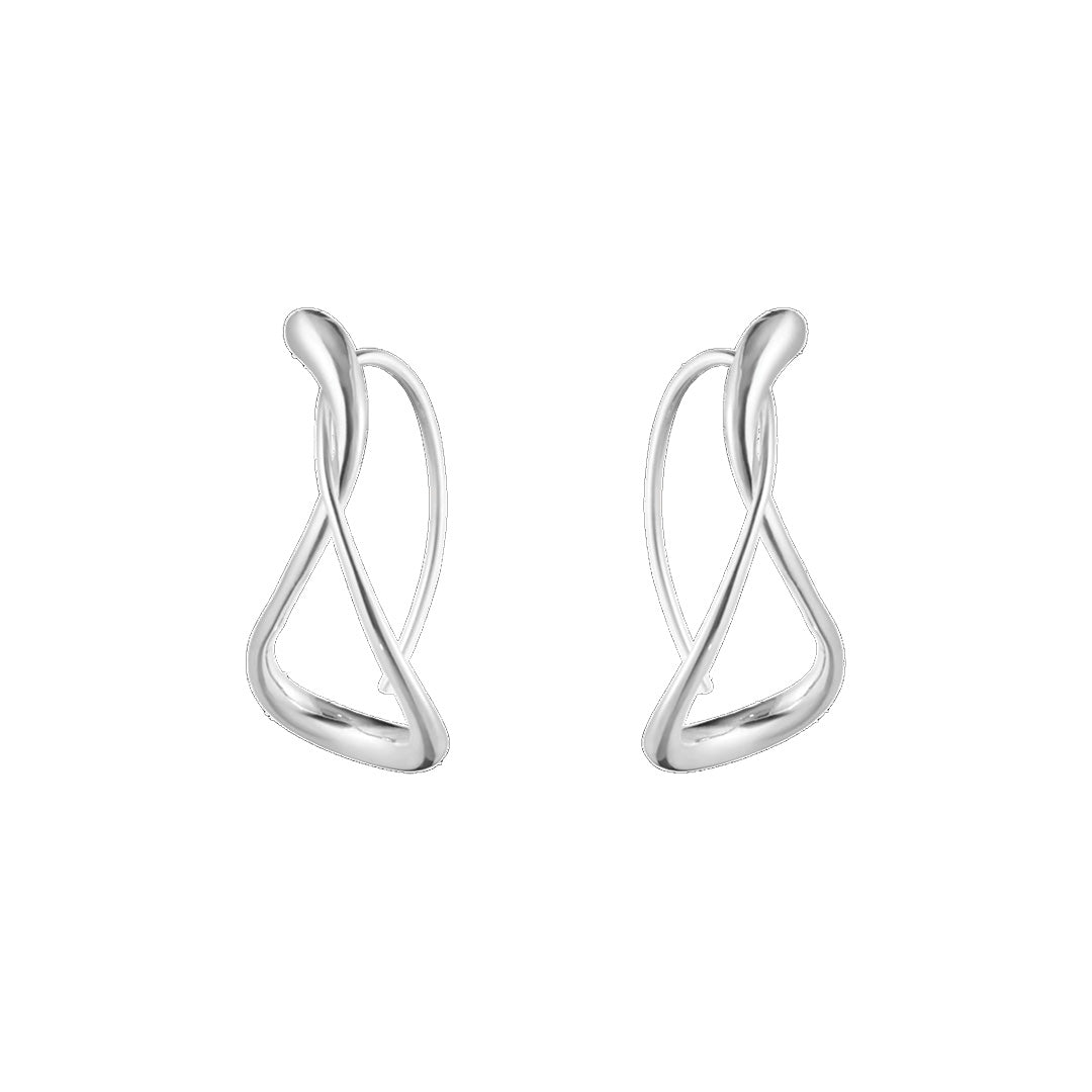 Mercy Earhoops in Silver