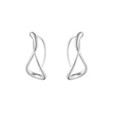 Mercy Earhoops in Silver