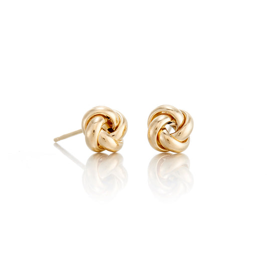 Petite Gold Knot Earrings