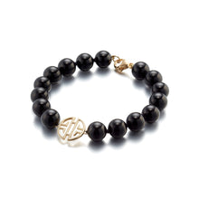 Gump's Signature 10mm Black Jade & Shou Bracelet