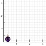 Madison Earrings in Amethyst & Diamonds