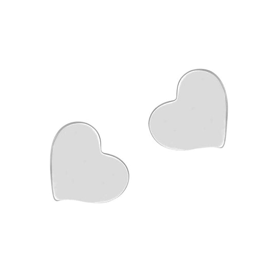 Gump's Signature Silver Heart Earrings