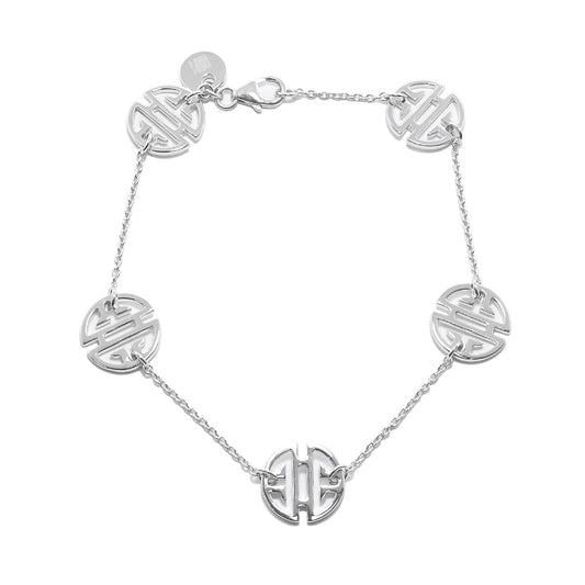 Gump's Signature Silver Shou Station Bracelet