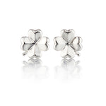 Gump's Signature Silver Four-Leaf Clover Earrings