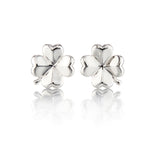 Gump's Signature Silver Four-Leaf Clover Earrings