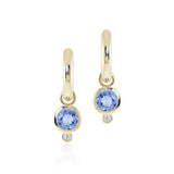 Amora Drop Earrings in Tanzanite & Diamonds