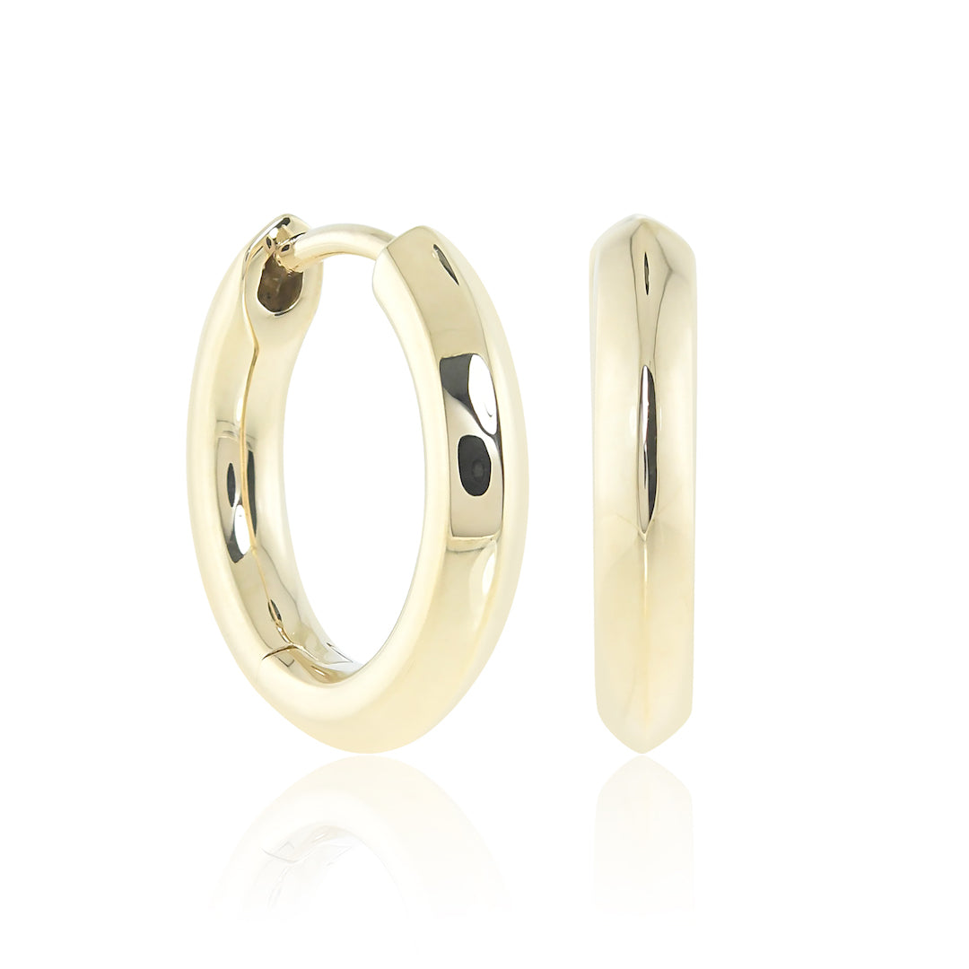 Gump's Signature Half-Inch Gold Hoop Earrings