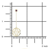 Ruby Shou Drop Earrings