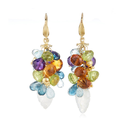 Barbara Heinrich Multi-Color Gemstone Briolette Earrings