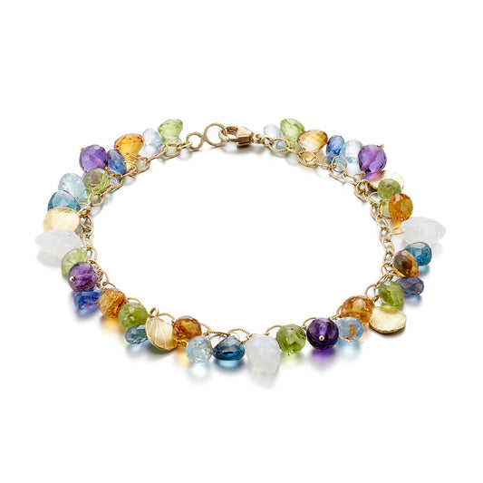 Barbara Heinrich Multi-Color Gemstone Briolette Bracelet