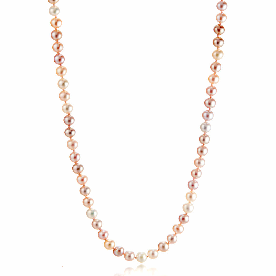 5mm Pastel Pearl Rope Necklace