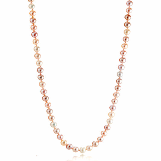 5mm Pastel Pearl Rope Necklace