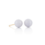 Gump's Signature 7mm Lavender Jade Bead Earrings