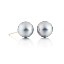 Gump's Signature 10mm Silver Tahitian Pearl Stud Earrings