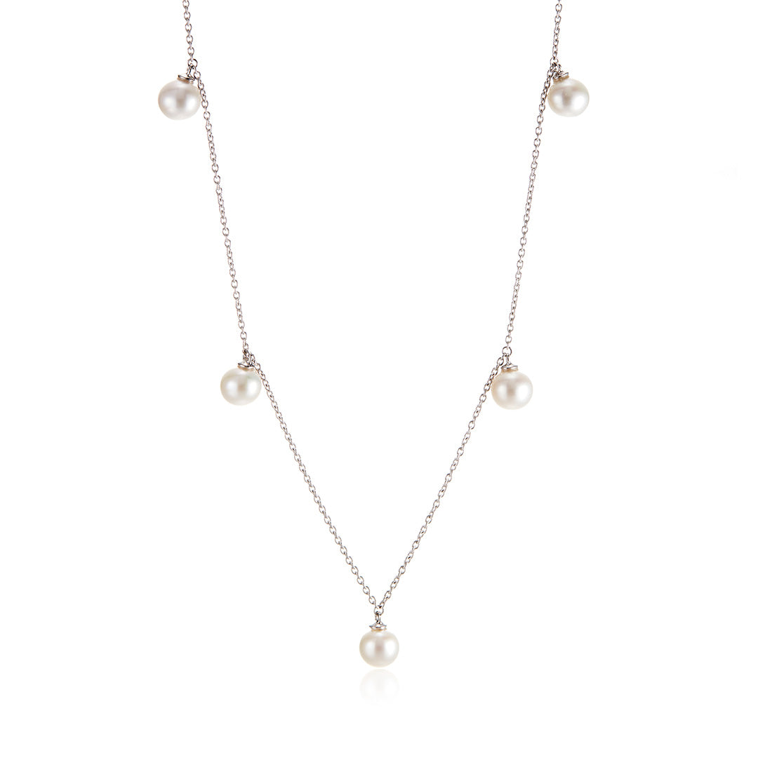 Gump's Signature Five-Station Pearl Drop Necklace