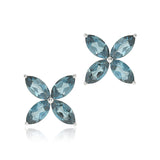 Stella Earrings in London Blue Topaz