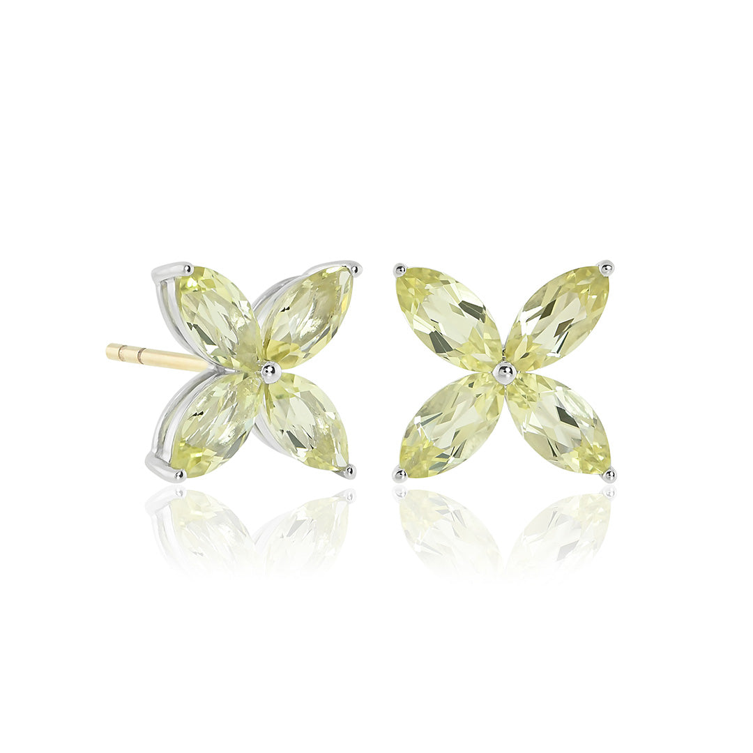 Gump's Signature Stella Earrings in Lemon Quartz