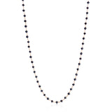 Black Diamond Rosary Necklace