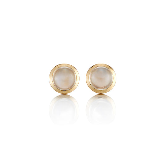5mm Rainbow Moonstone Stud Earrings