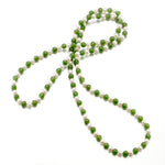 Gump's Signature 5mm Green Jade Bead & White Pearl Rope Necklace