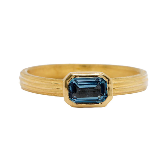 Barbara Heinrich Emerald-Cut Aquamarine Ring