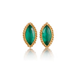 Amáli Emerald Marquis Stud Earrings