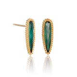 Green Tourmaline Teardrop Earrings