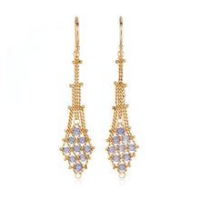 Amáli Tanzanite Suspended Lattice Earrings